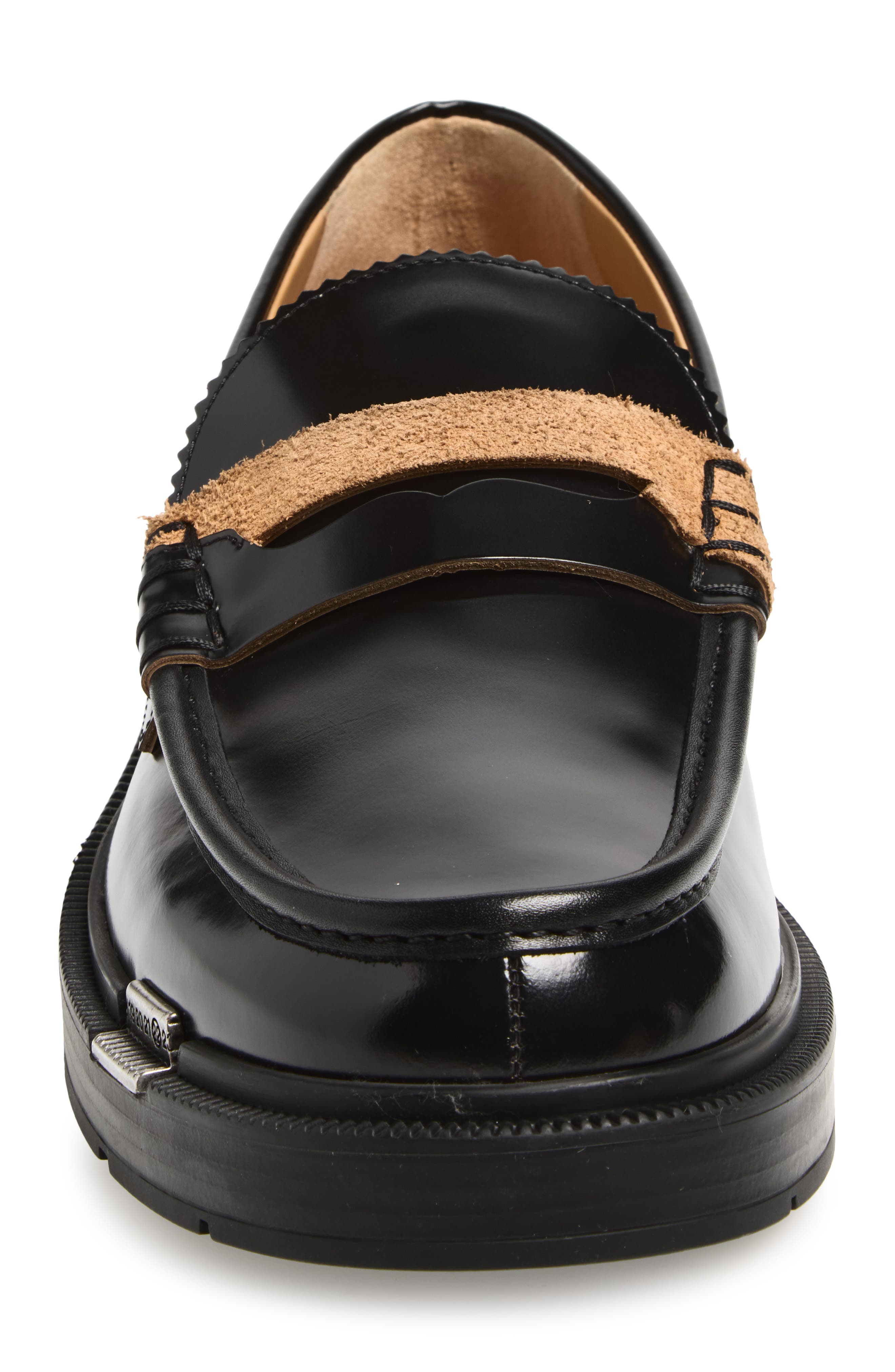 Maison Margiela Décortiqué Penny Loafer, Alternate, color, Black
