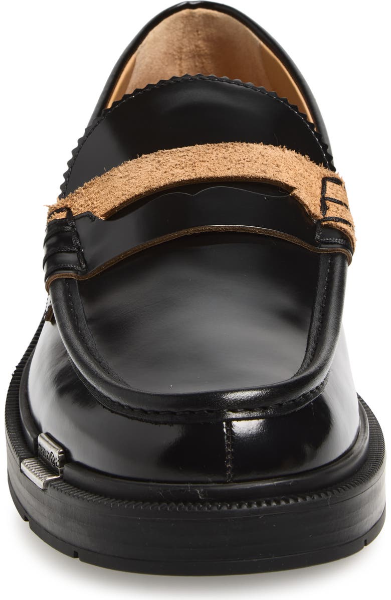 Maison Margiela Décortiqué Penny Loafer, Alternate, color, Black
