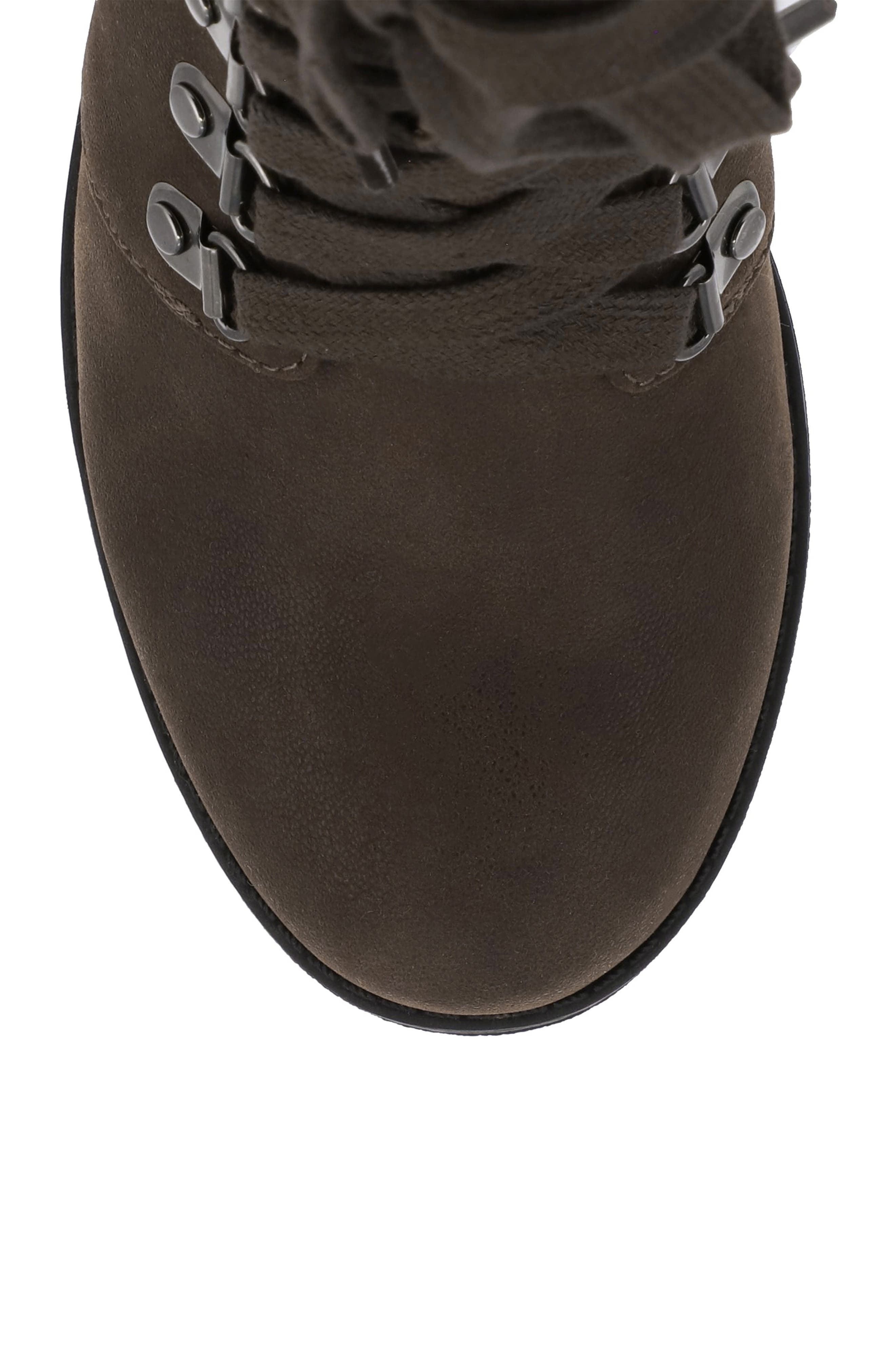 Annamaria Lug Sole Combat Boot, Alternate, color, CHOCOLATE