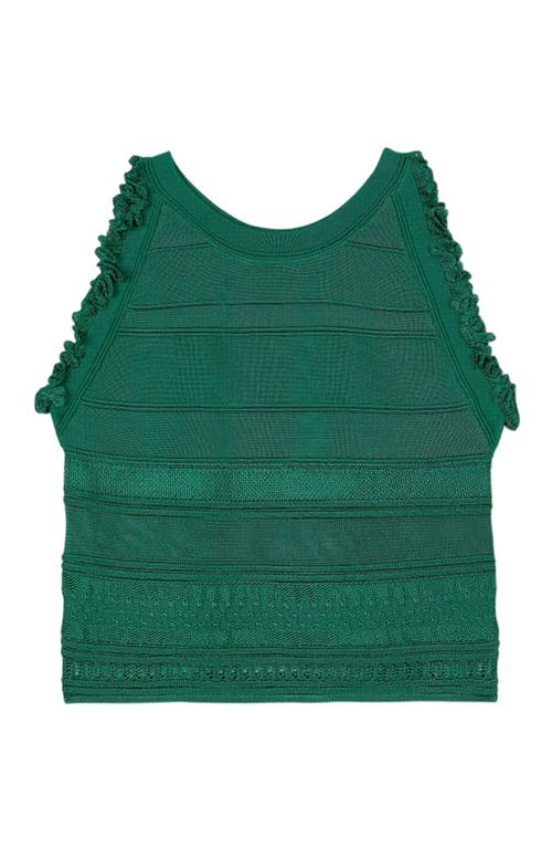 Sandro Sleeveless Sweater In Emeuraude Green