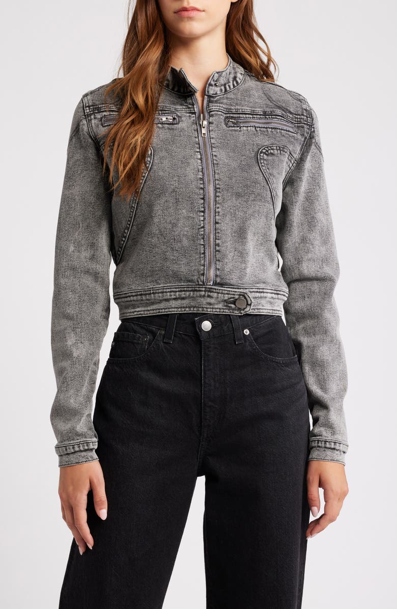 PTCL Denim Moto Jacket, Alternate, color,