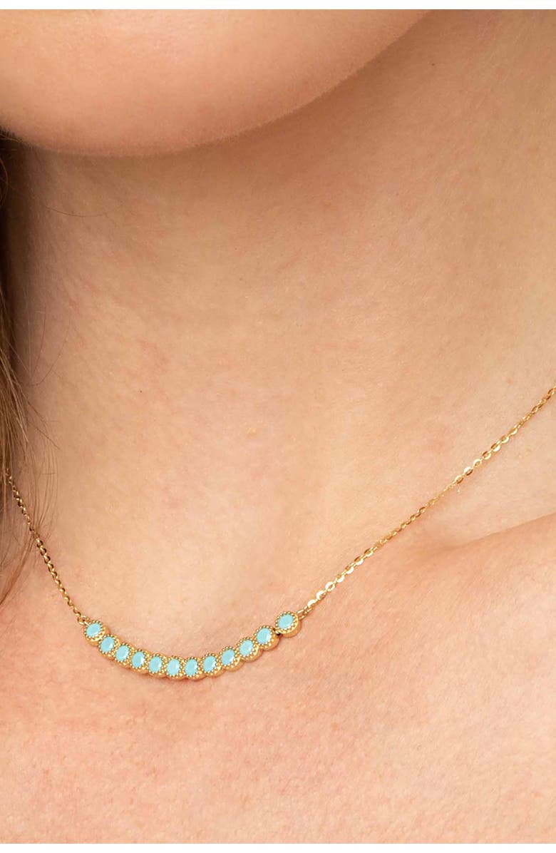 Oradina 14K Yellow Gold Oasis Pendant Necklace, Alternate, color, Yellow Gold