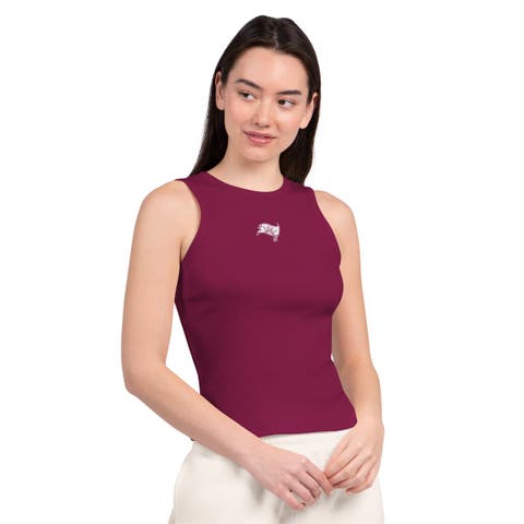 Women's  Starter  Maroon Tampa Bay Buccaneers Athleisure Cropped Tank Top