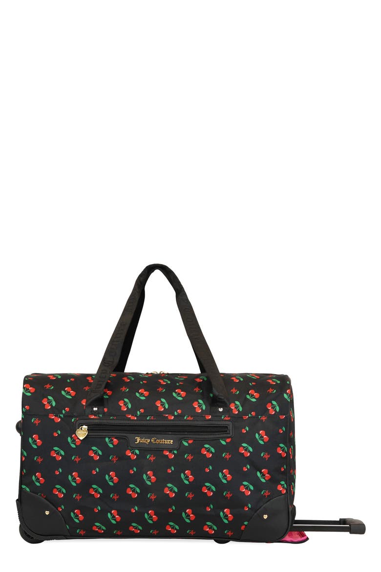 Jada 22 Inch Rolling Duffel Bag, Main, color, BLACK CHERRY