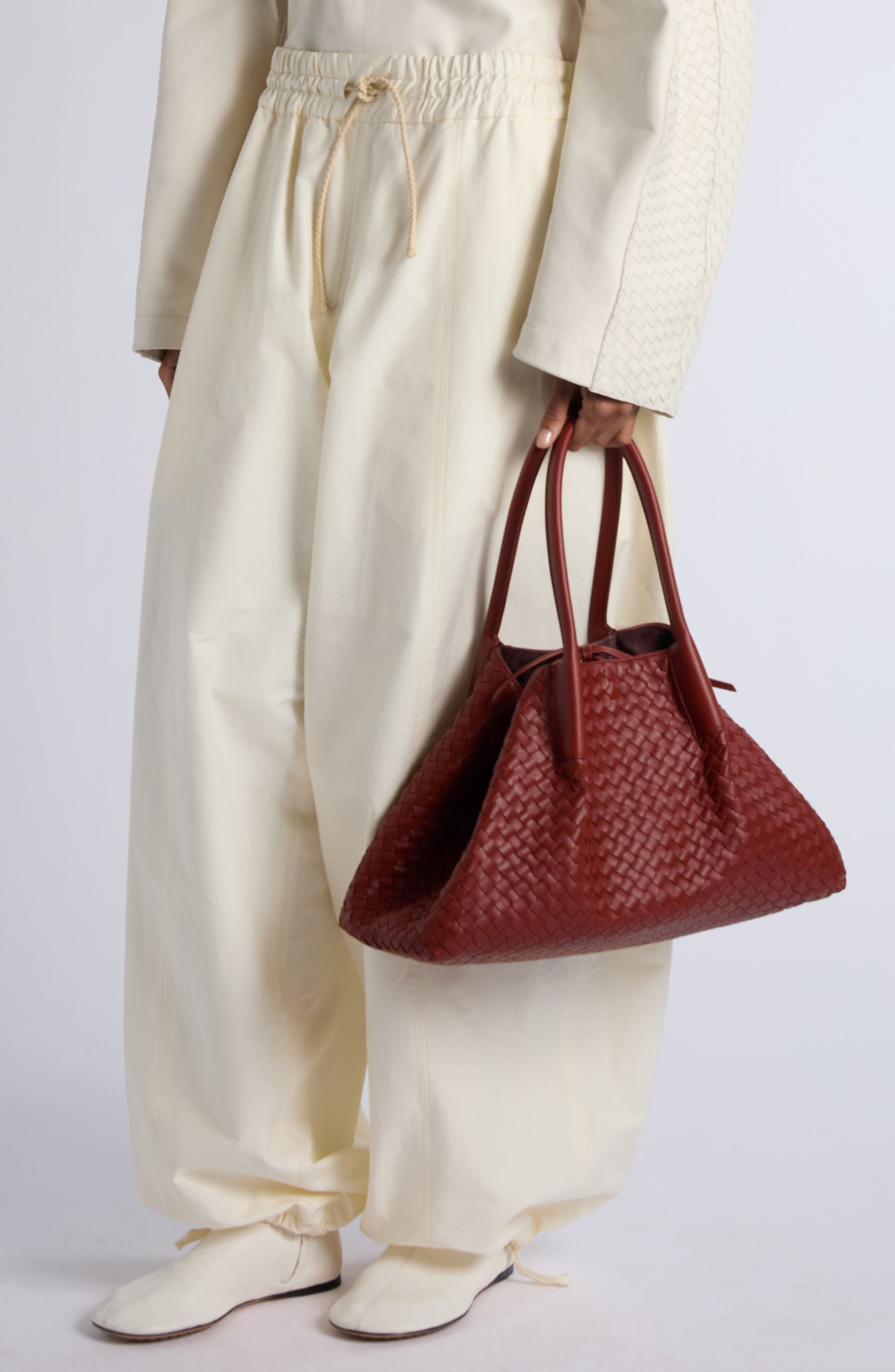 Leather & Suede Reversible Tote, Alternate, color, 8806 RUST/ DEEP MAHOGANY