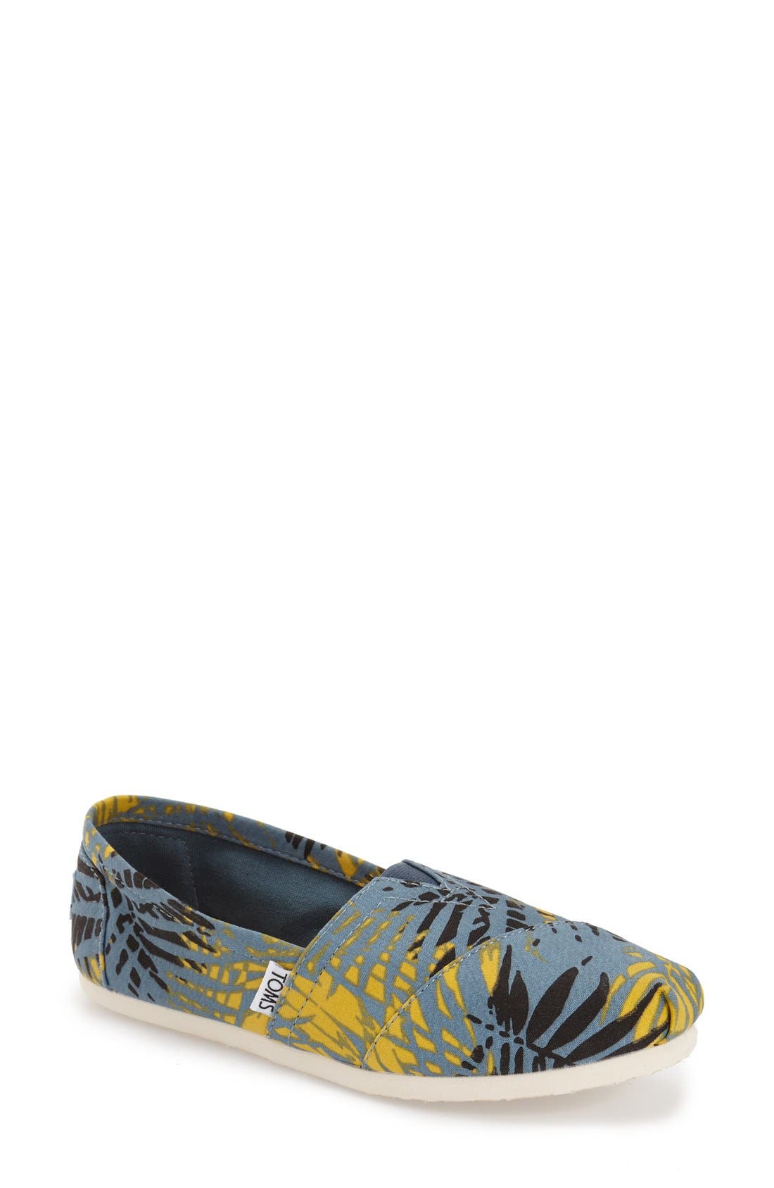 'Classic' Print Slip-On, Main, color, MEDIUM BLUE