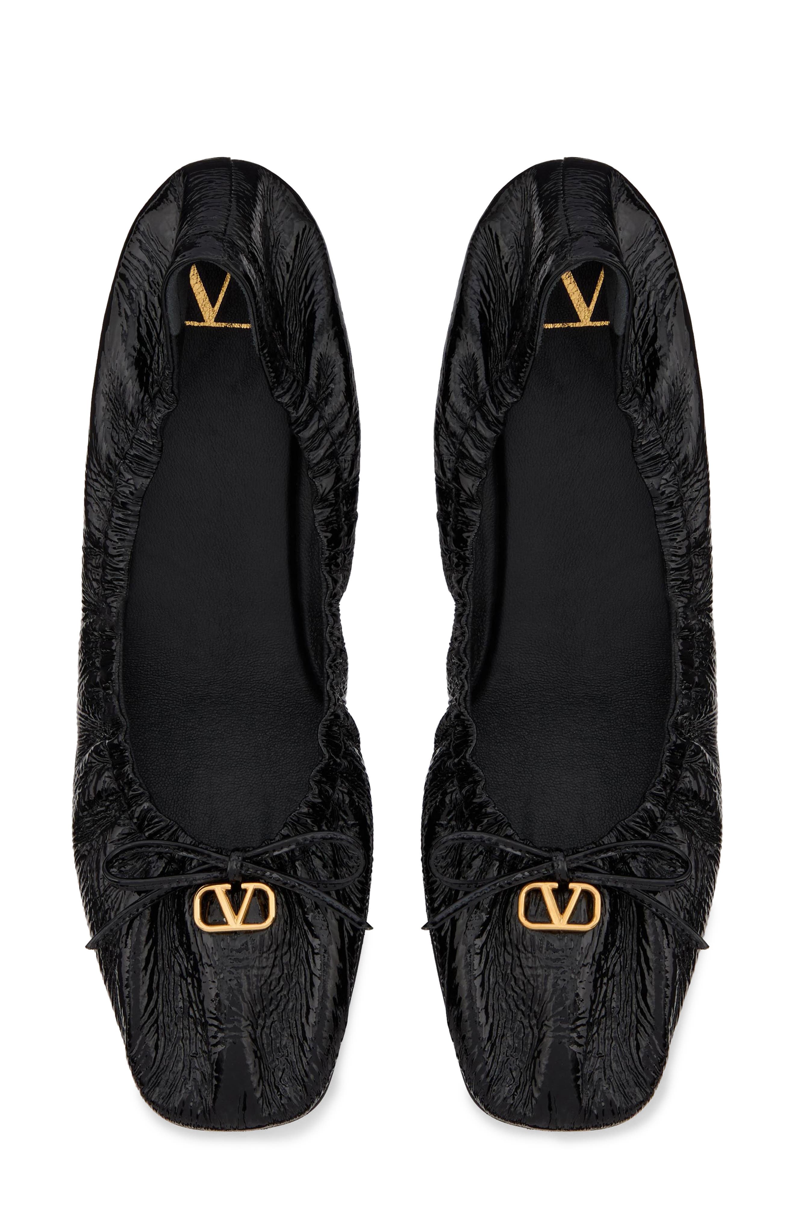 Valentino Garavani VLOGO Signature Patent Ballet Flat, Alternate, color, 