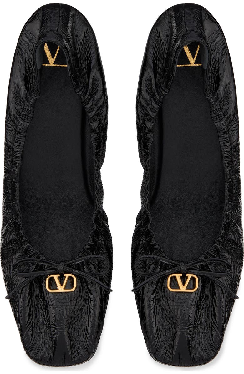 Valentino Garavani VLOGO Signature Patent Ballet Flat, Alternate, color,