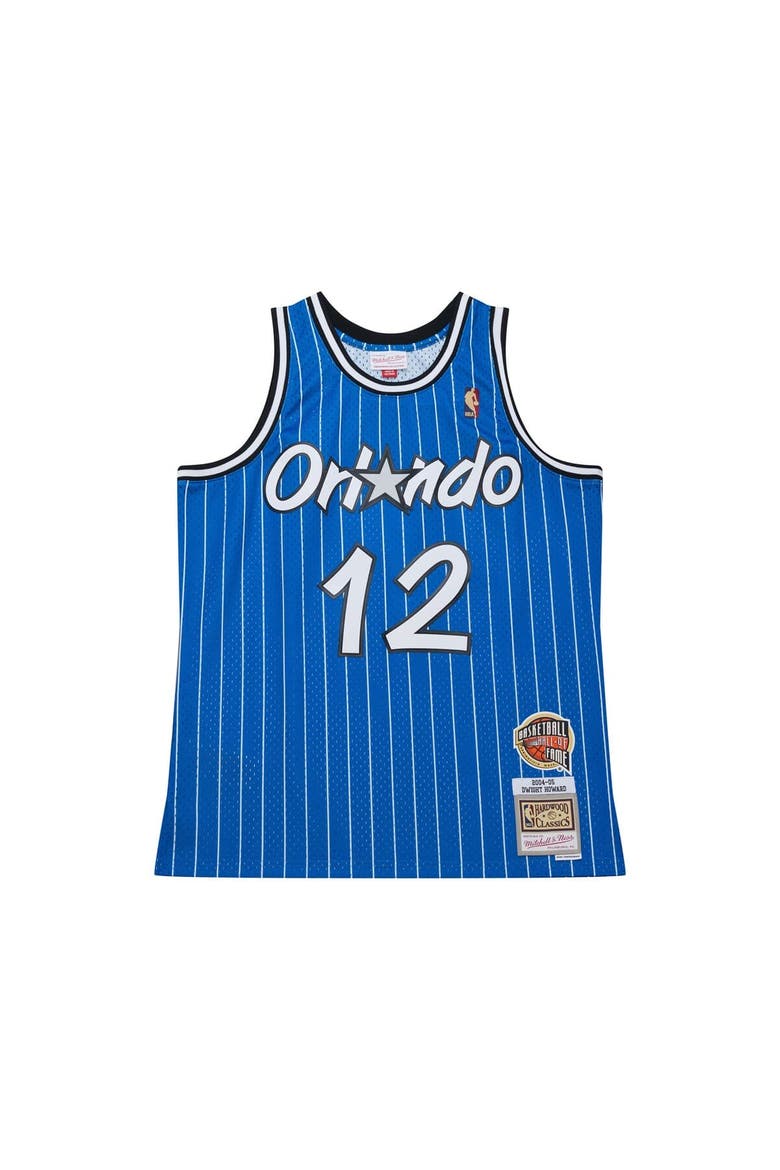 Men's Dwight Howard Blue Orlando Magic 2004/05 Hardwood Classics Hall of Fame Swingman Jersey, Alternate, color, Blue