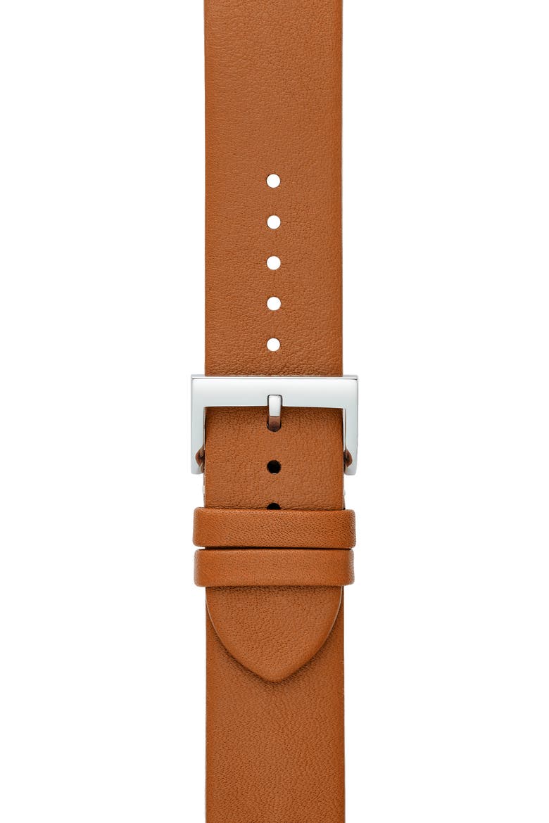 McGraw Leather Apple Watch® Watchband, Alternate, color, BROWN