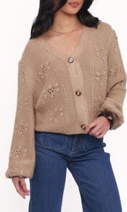 Petal & Pup Melody Relaxed Fit Pointelle Cardigan