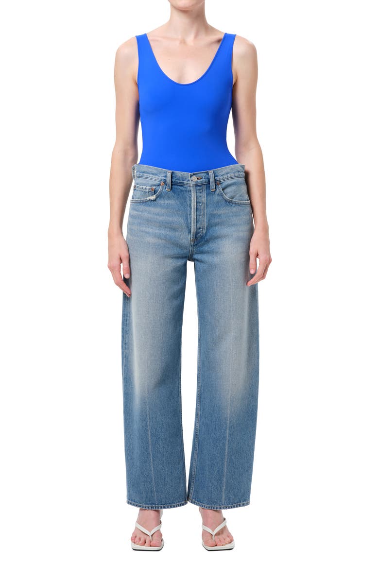 AGOLDE Arc Loose Wide Leg Jeans, Alternate, color, Brink Md Vnt Ind W/ Crease Li