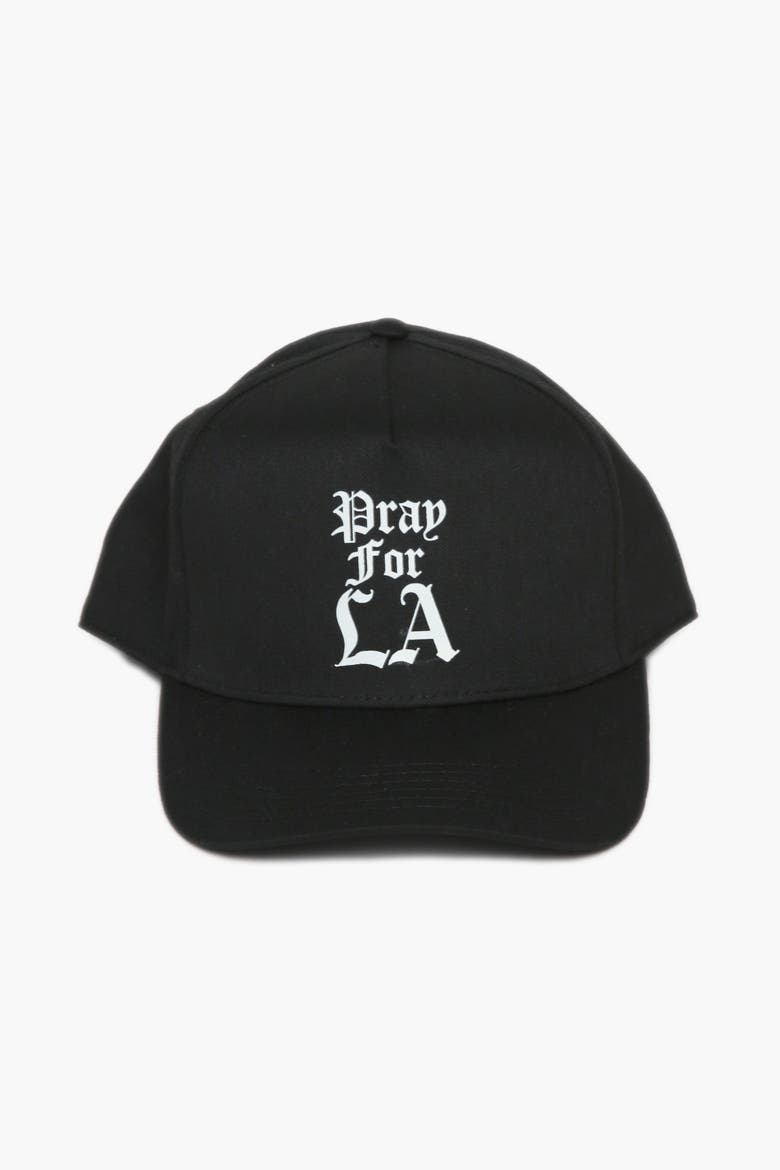 Times Pray For LA Mid Profile Cap, Main, color, black