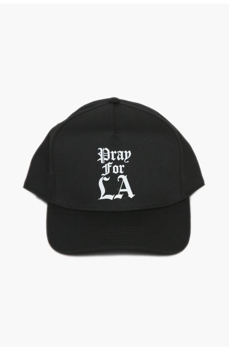 THE CELECT Times Pray For LA Mid Profile Cap, Main, color, Black