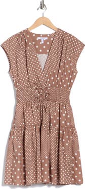 Derek Lam 10 Crosby Tora Floral Print Shirred Dress