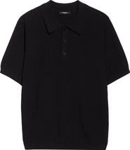 Balmain Monogarm Jacqurd Polo Sweater