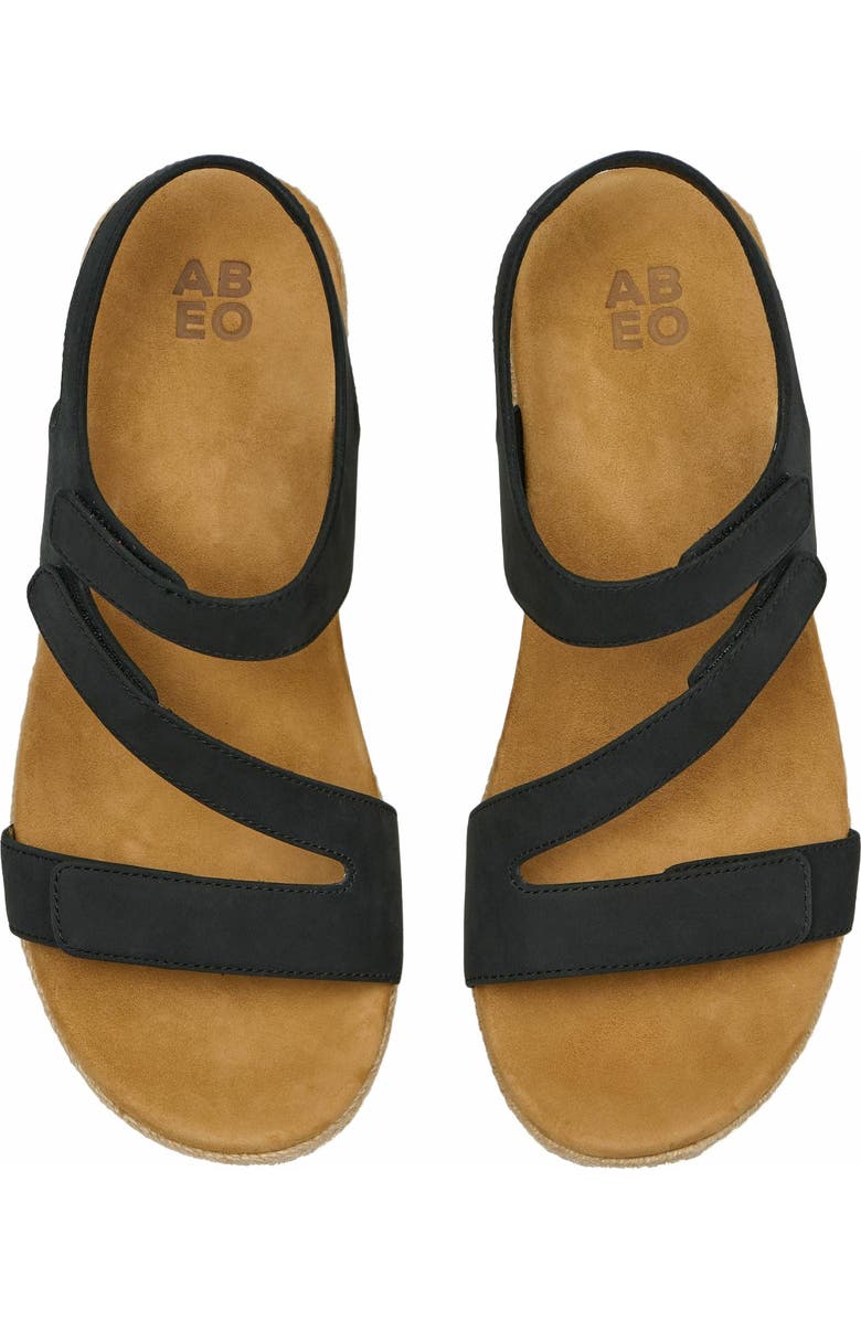 ABEO Riviera Adjustable Sandal, Alternate, color, Black - Metatarsal