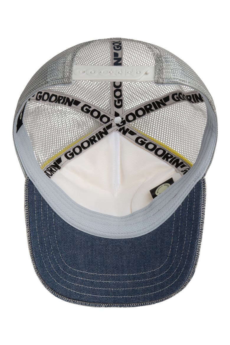 Goat Disruption Patch Snapback Trucker Hat, Alternate, color, DIGITAL