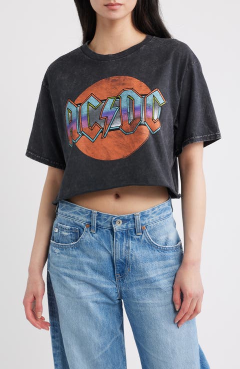 AC/DC 1979 Graphic Crop T-Shirt
