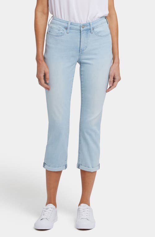 Nydj Chloe Hollywood Frayed Capri Jeans In Clear Waters