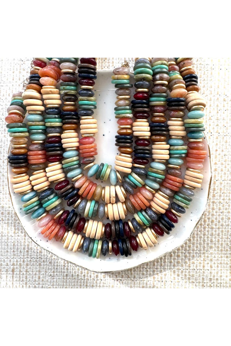 Mountain Retreat Necklace, Alternate, color, Brown
