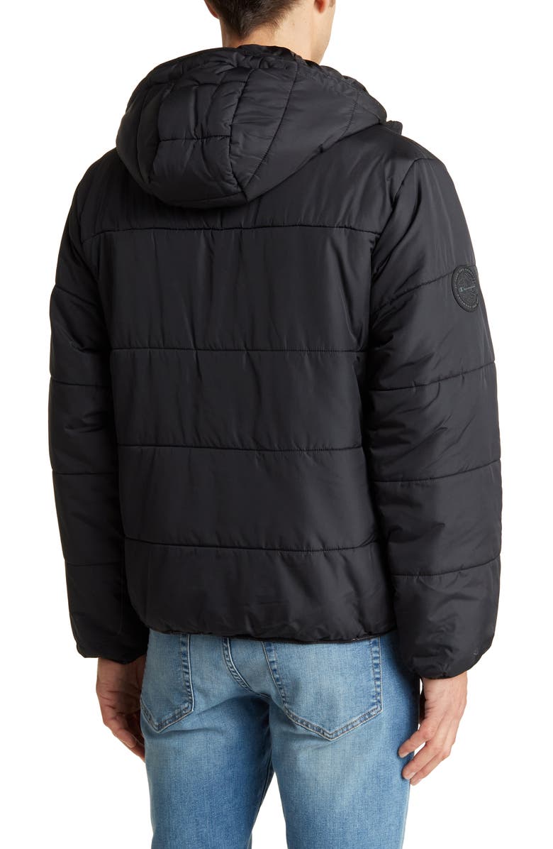 Champion Recycled Polyester Fill Hooded Puffer Jacket, Alternate, color, 