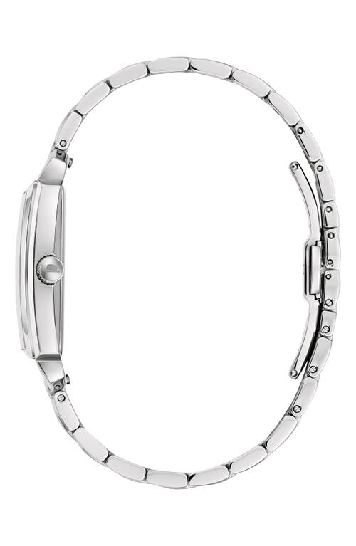 Bulova Bracelet Watch, 39mm X 39mm In Silverone