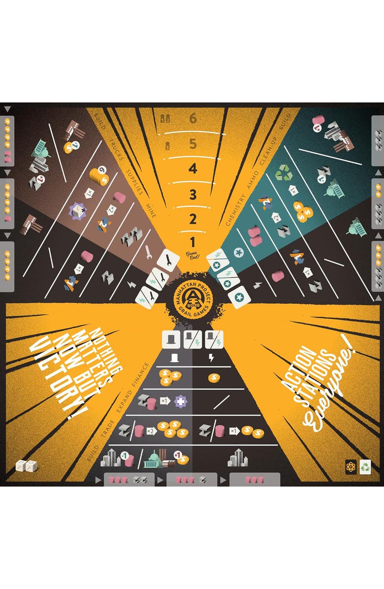 Matagot Manhattan Project War Machine Strategy Game, Alternate, color, Multicolored