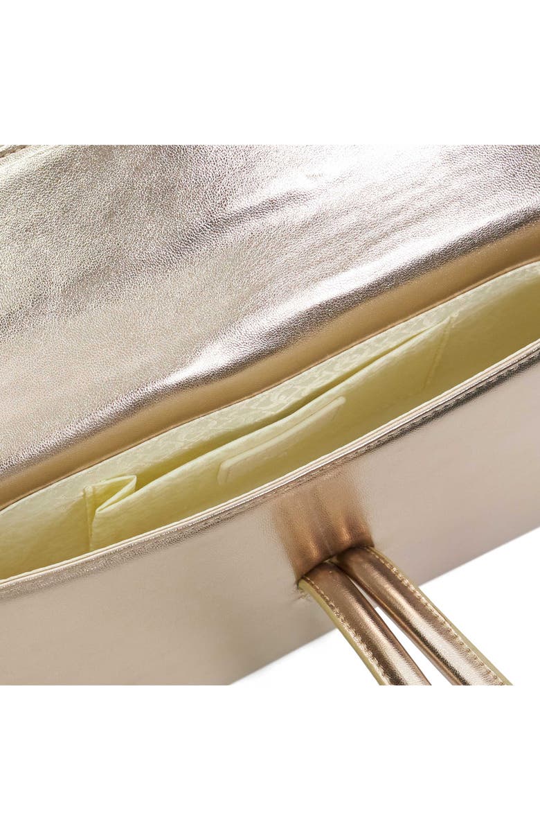 Dune London Brynie Faux Leather Wristlet, Alternate, color,