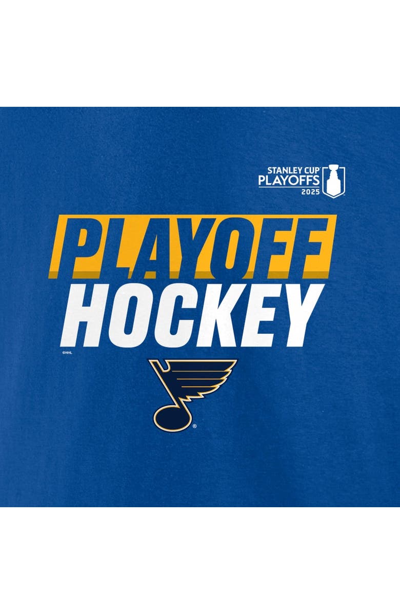 FANATICS Men's Fanatics Blue St. Louis Blues 2025 Stanley Cup Playoffs Breakout T-Shirt, Alternate, color, 