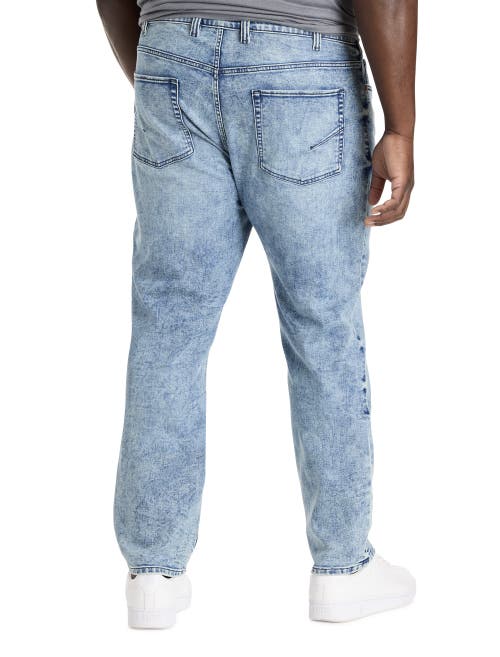 True Nation By Dxl Big & Tall Aged Appeal Tapered-fit Jeans In Blue