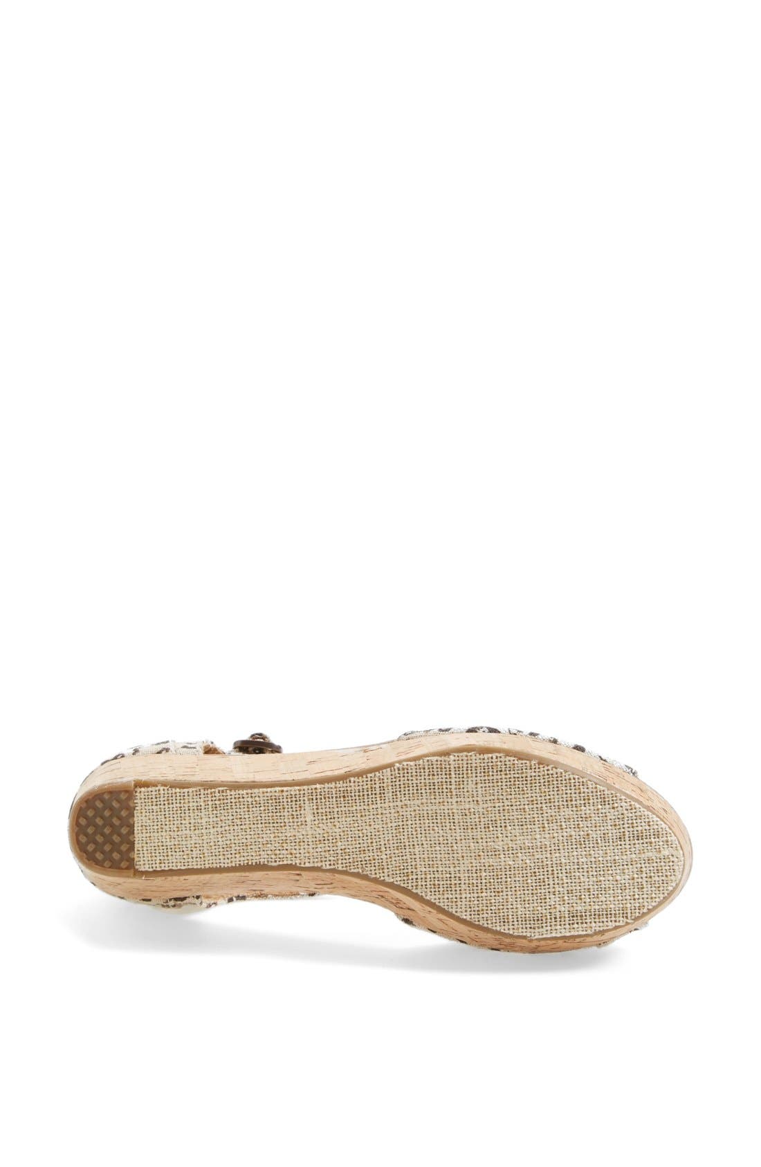 Leopard Print Platform Wedge, Alternate, color, LEOPARD