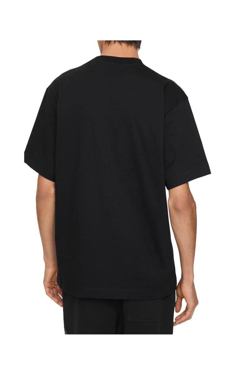 Burberry Gothic Logo Cotton T-shirt, Alternate, color, Black