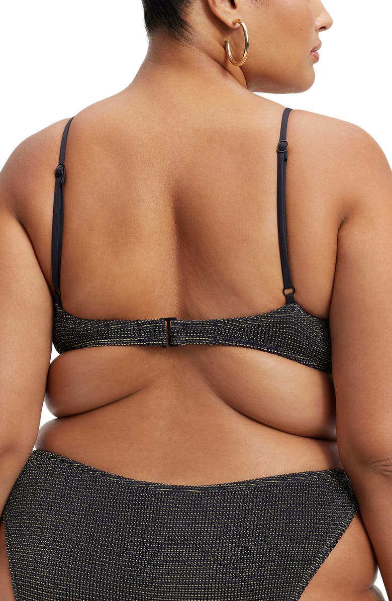 Good American Always Fits Sculpt Twist Bikini Top, Alternate, color,
