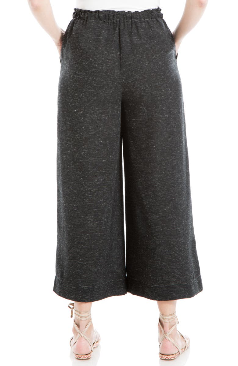 MAX STUDIO Heathered Crop Wide Leg Pants, Alternate, color, 