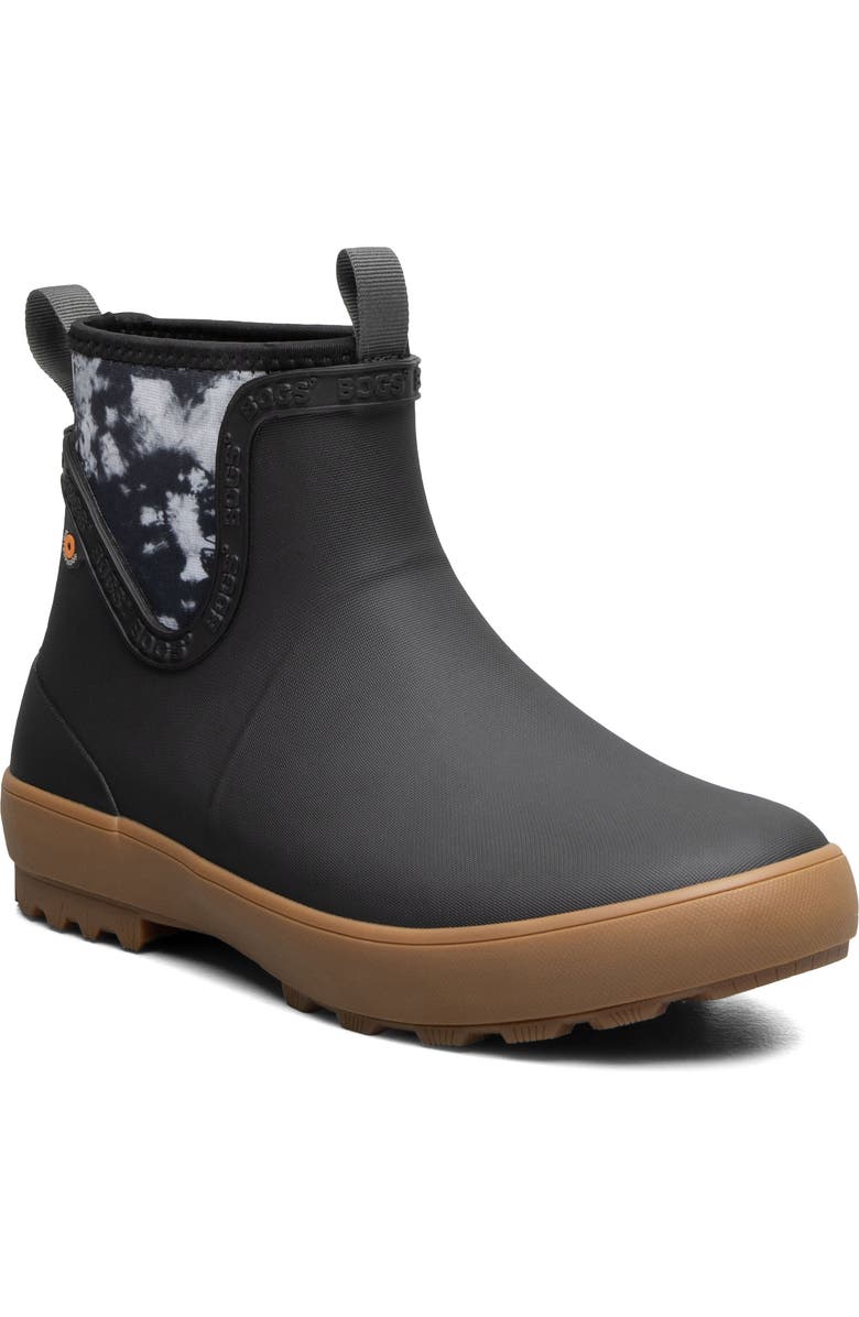 Bogs Harper Waterproof Chelsea Rain Boot, Main, color, Black Multi