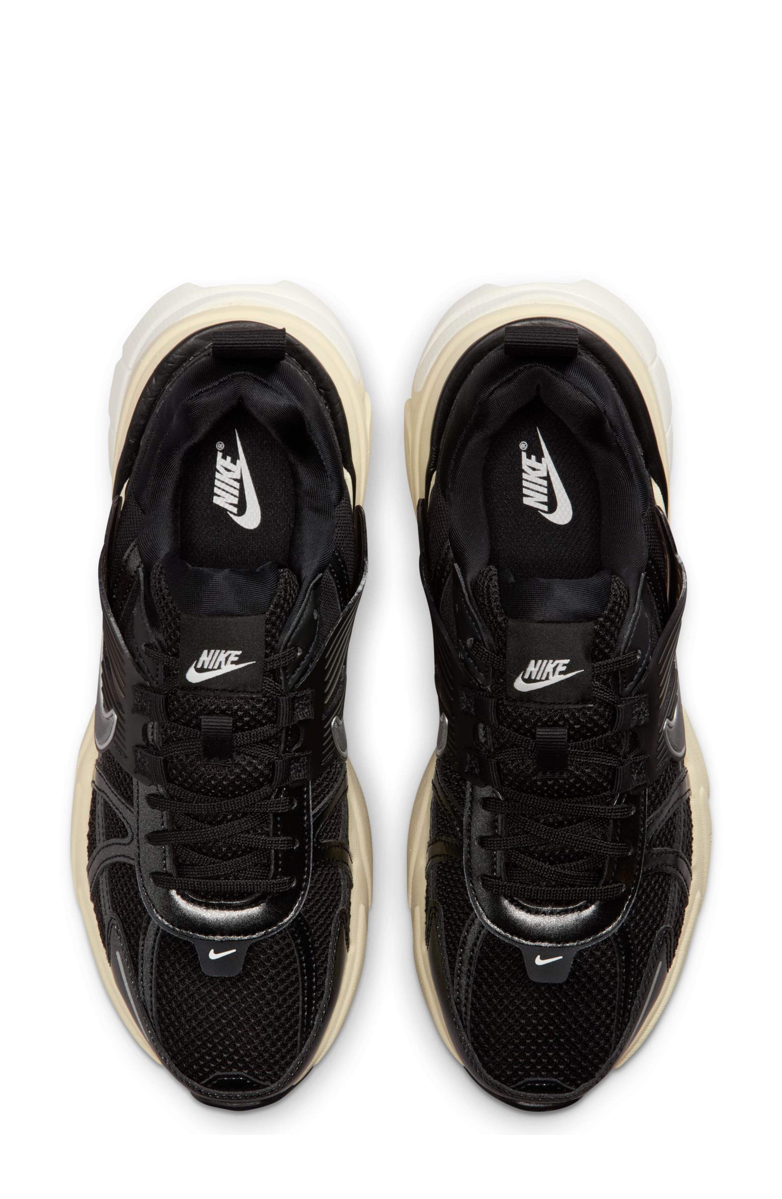 Nike V2K Run Sneaker, Alternate, color, Black/ Black/ Silver/ Muslin