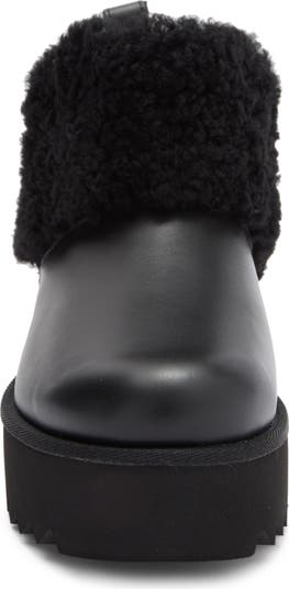 Ultra Mini Alina Curled Genuine Shearling Platform Boot