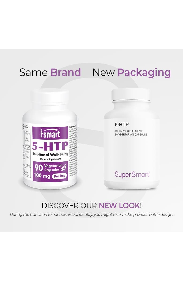 SuperSmart 5-HTP 100mg Per Day, Alternate, color, NO COLOR