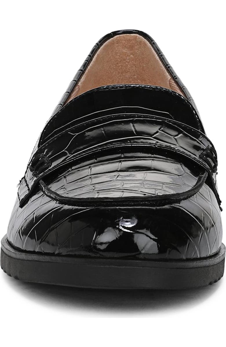 LifeStride Zee Croc Embossed Loafer, Alternate, color, Black