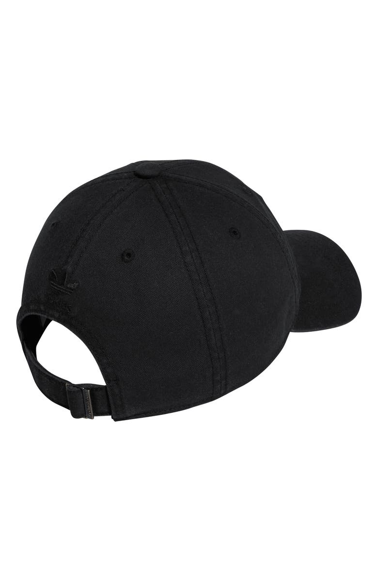 adidas Originals Relaxed Baseball Cap, Alternate, color, Black/ Black 2