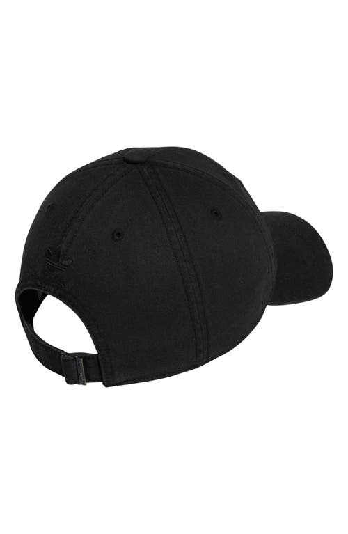 Adidas Originals Relaxed Baseball Cap In Black
