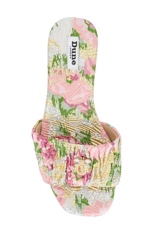 Dune London Nautical Slide Sandal In Pink