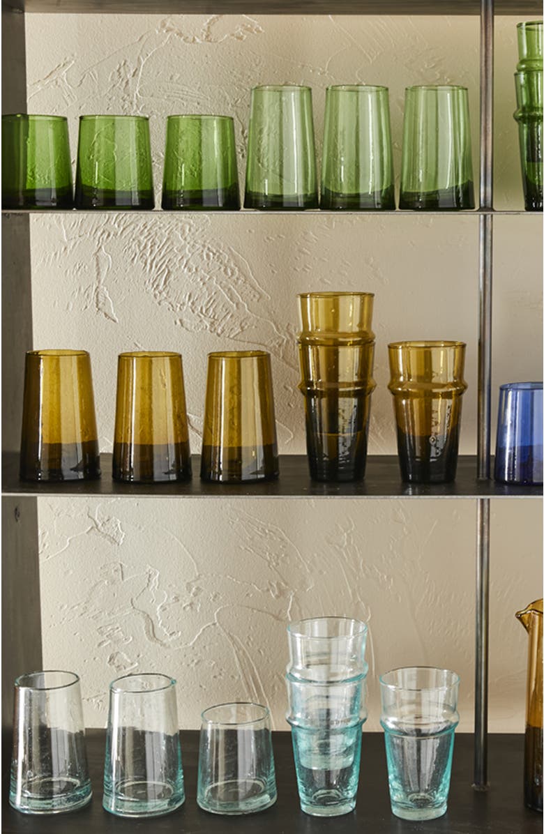 Verve Culture Beldi Stacking Glass, Alternate, color, Amber