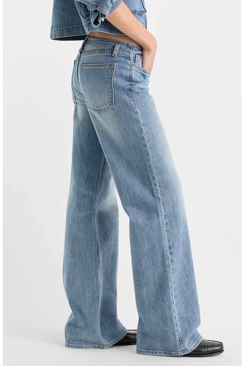 Ghost Waist Low Loose Wide Leg Jeans, Alternate, color, INDIGO1320