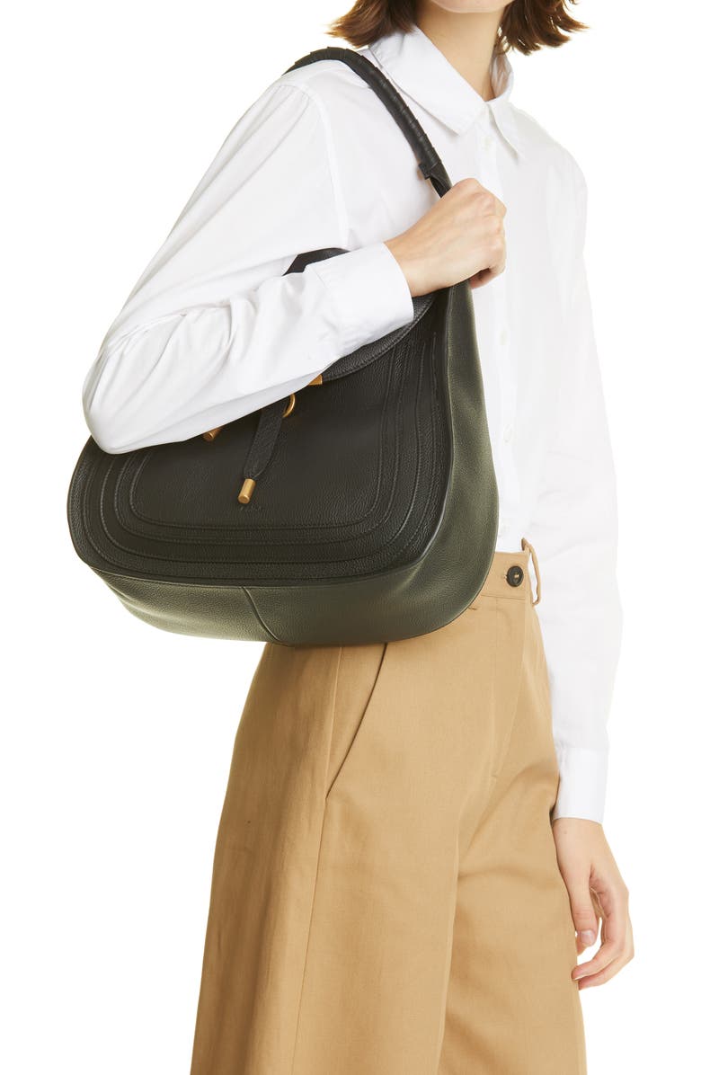 Chloé Marcie Leather Hobo, Alternate, color,