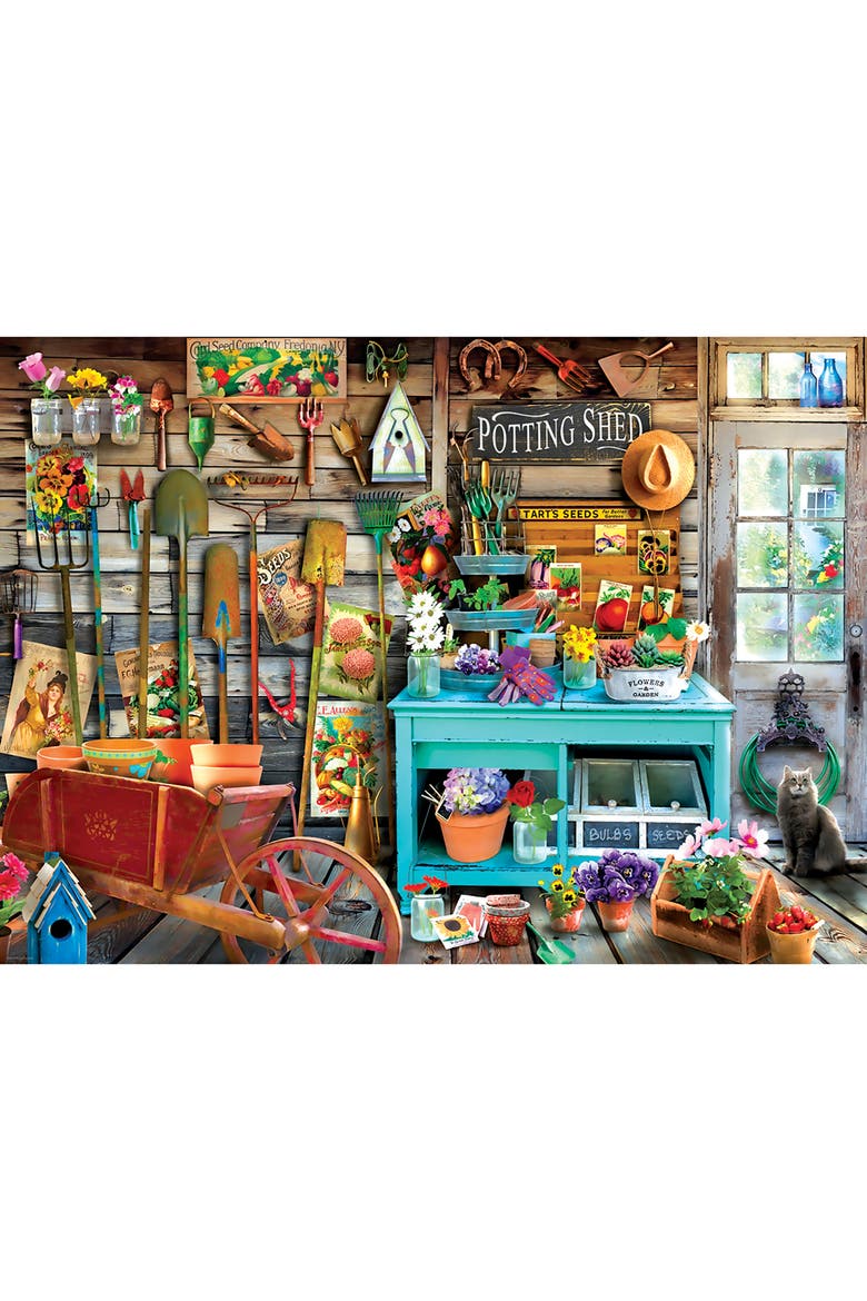 The Potting Shed 1000 Piece Puzzle, Alternate, color, Multicolored