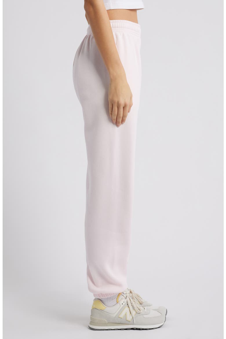Puffy Logo Sweatpants, Alternate, color, PINK