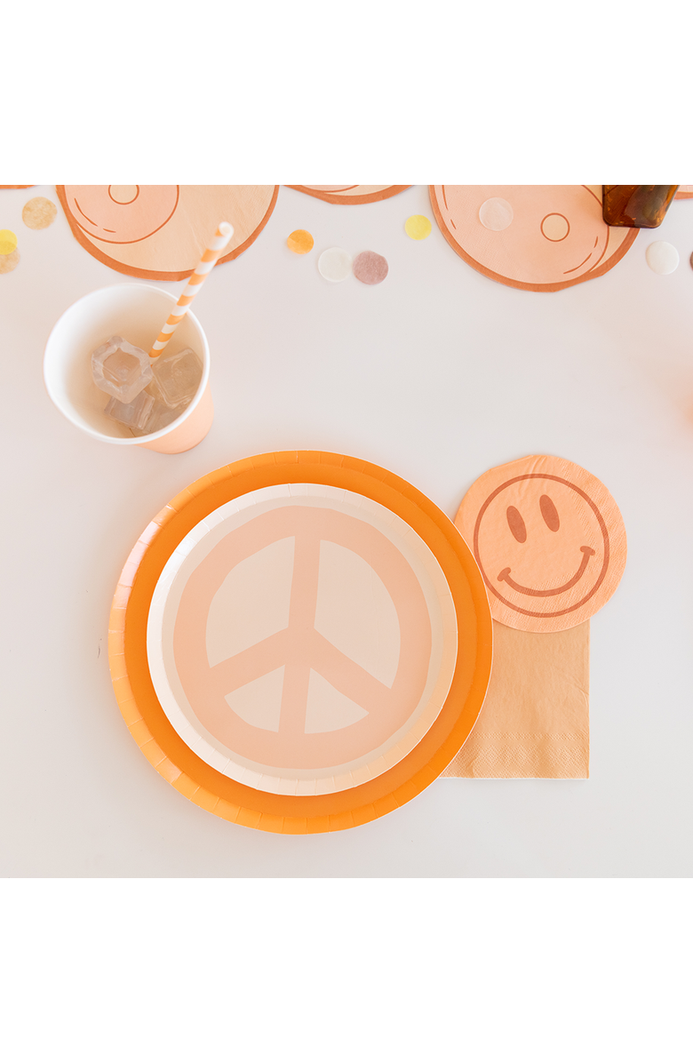 Jollity & Co Peace & Love Smile Cocktail Napkins, Alternate, color, Assorted Pre-Pack