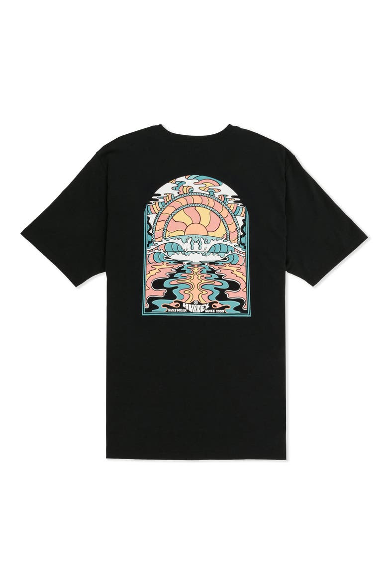 Grateful Sun Graphic T-Shirt, Alternate, color, BLACK